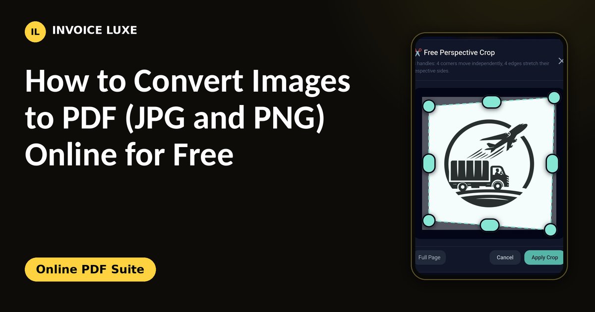 Steps to convert images to PDF: choose, order, crop and download